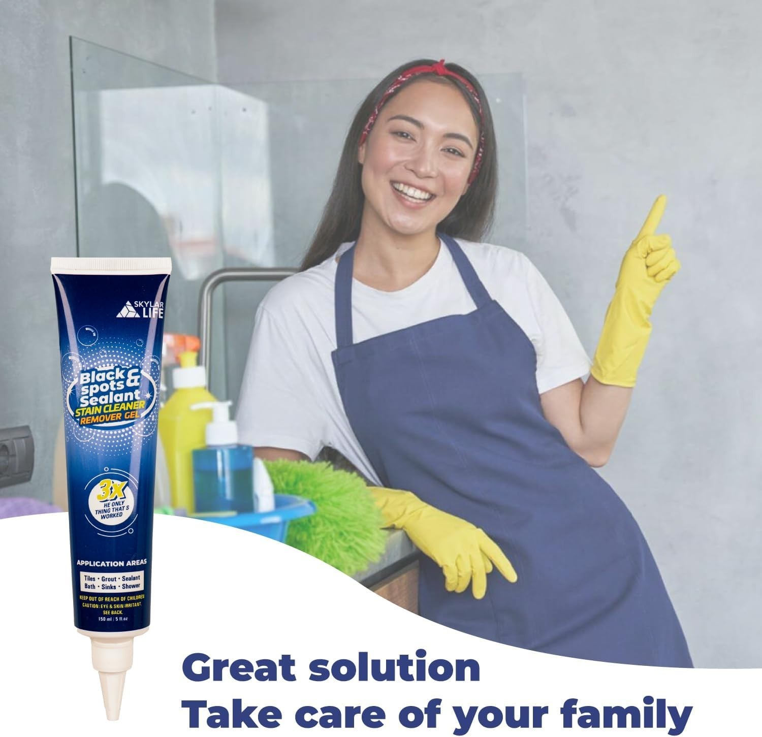 Effortless Grout Silicone Caulk Whitener – Perfect for Kitchens & Bathrooms