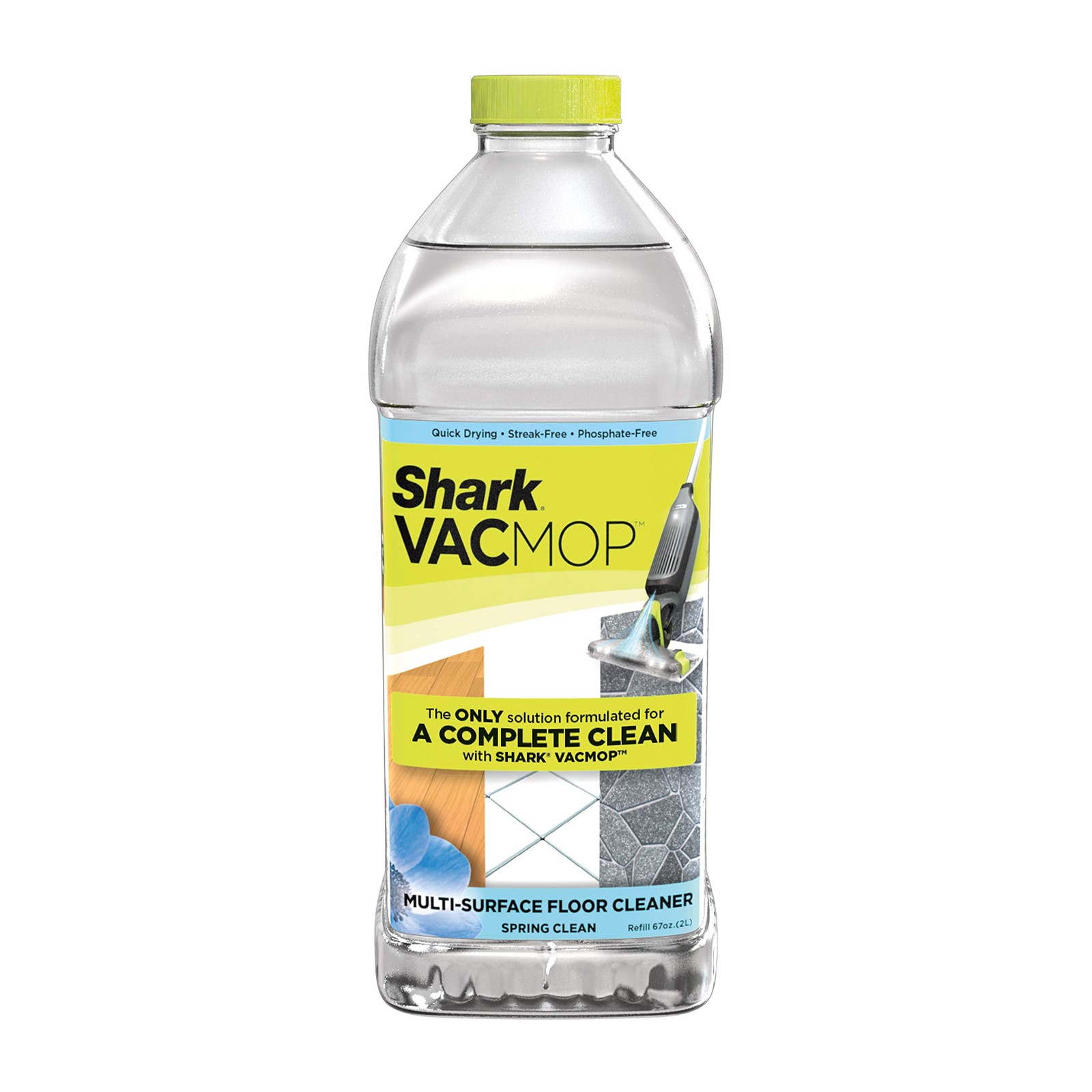 Shark VACMOP Multi Surface Cleaner 67.6 Fl Oz Spring Clean Scent for All Floors