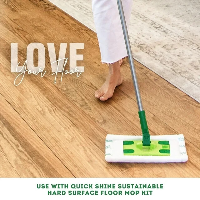 Quick Shine Liquid Multi-Surface Floor Finish, 64 fl. oz., Household Floor Clean