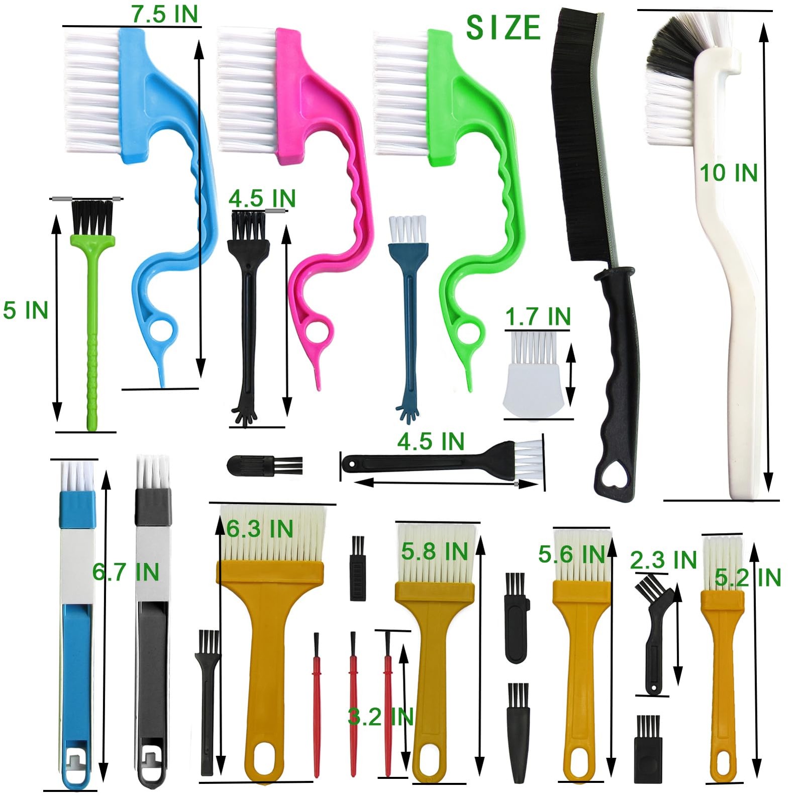 26Pcs Small Cleaning Brush,Crevice Cleaning Brushes Small Spaces,Gap Cleaning To