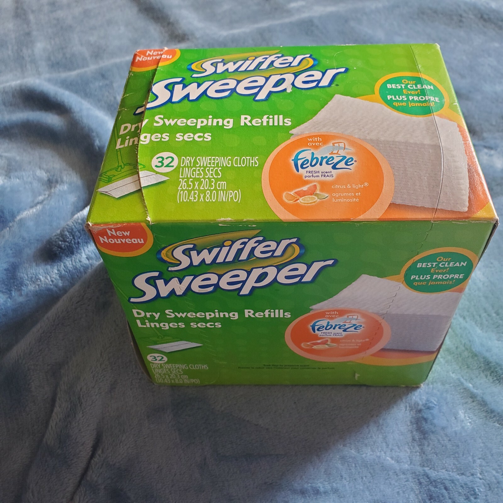 Swiffer Sweeper Dry Sweeping Refills Citrus 32 Count Box Unsealed