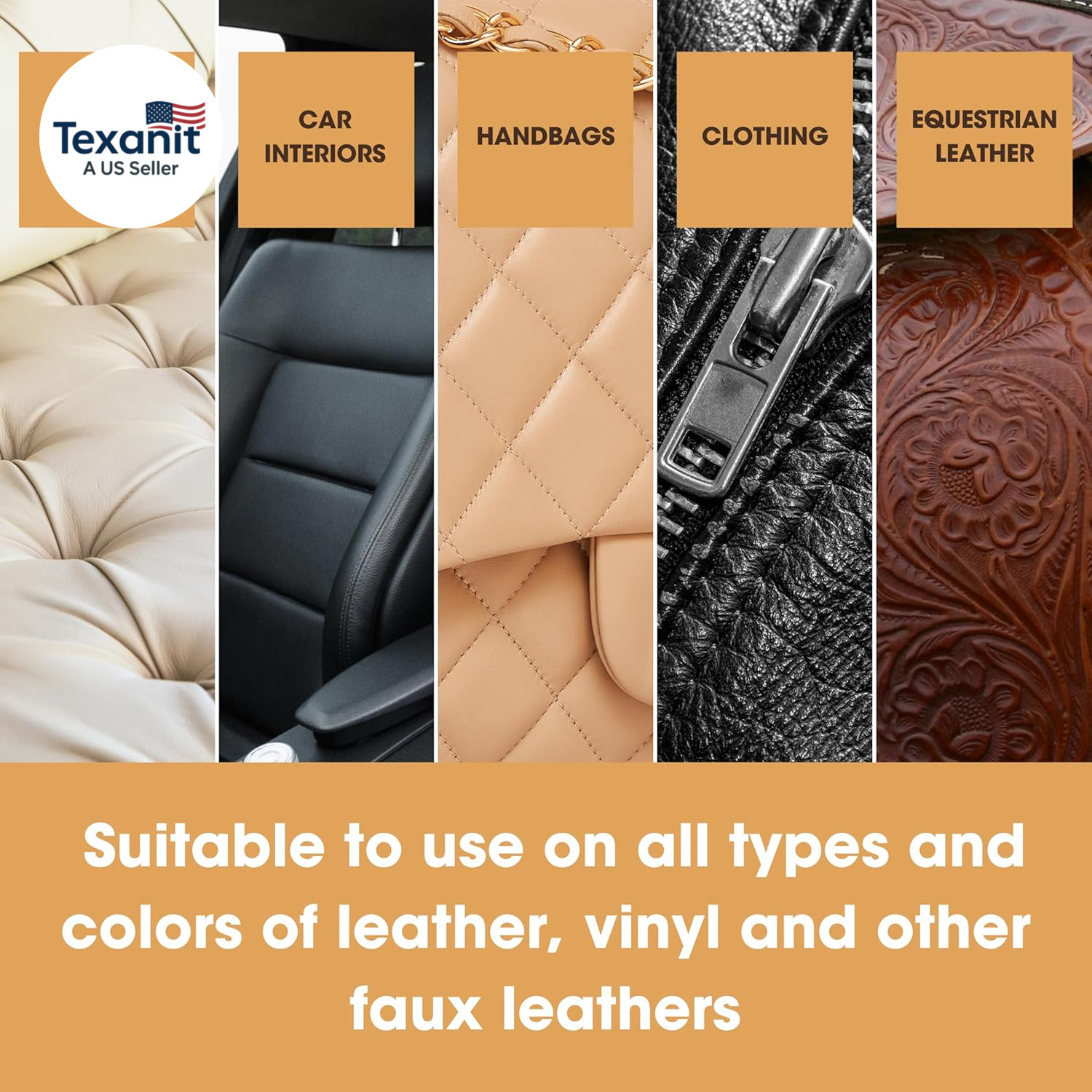 Large Leather Care Kit | Leather Cleaner + Conditioning Protection Cream for Fur