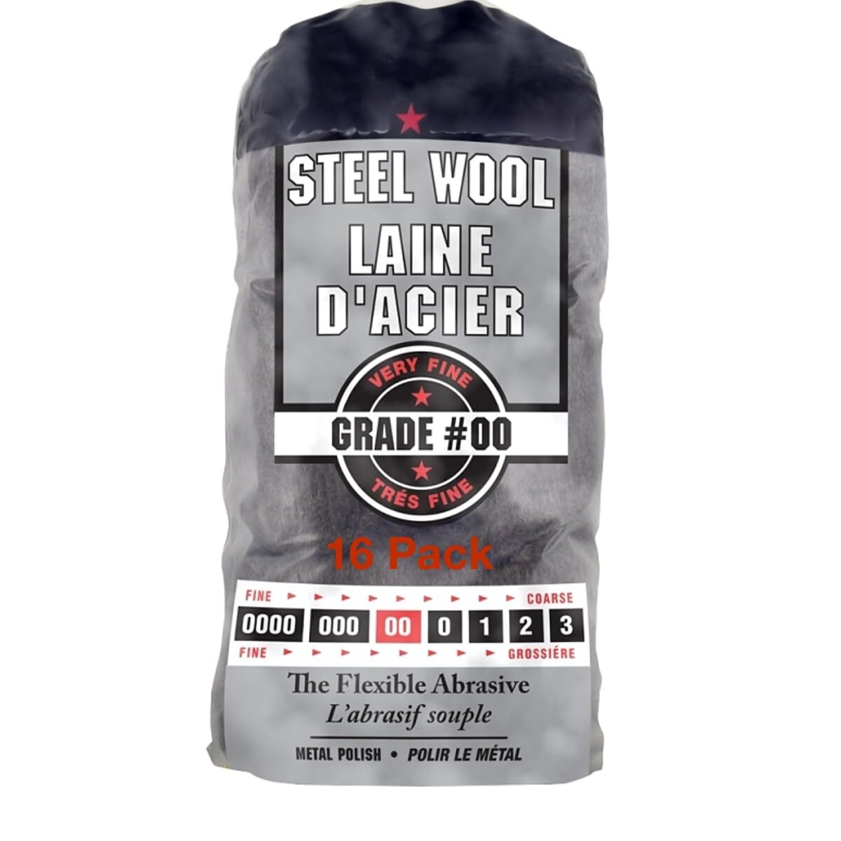 #00 Steel Wool Pads – 12 Pack of Very Fine Pads for Cleaning Polishing Glass …