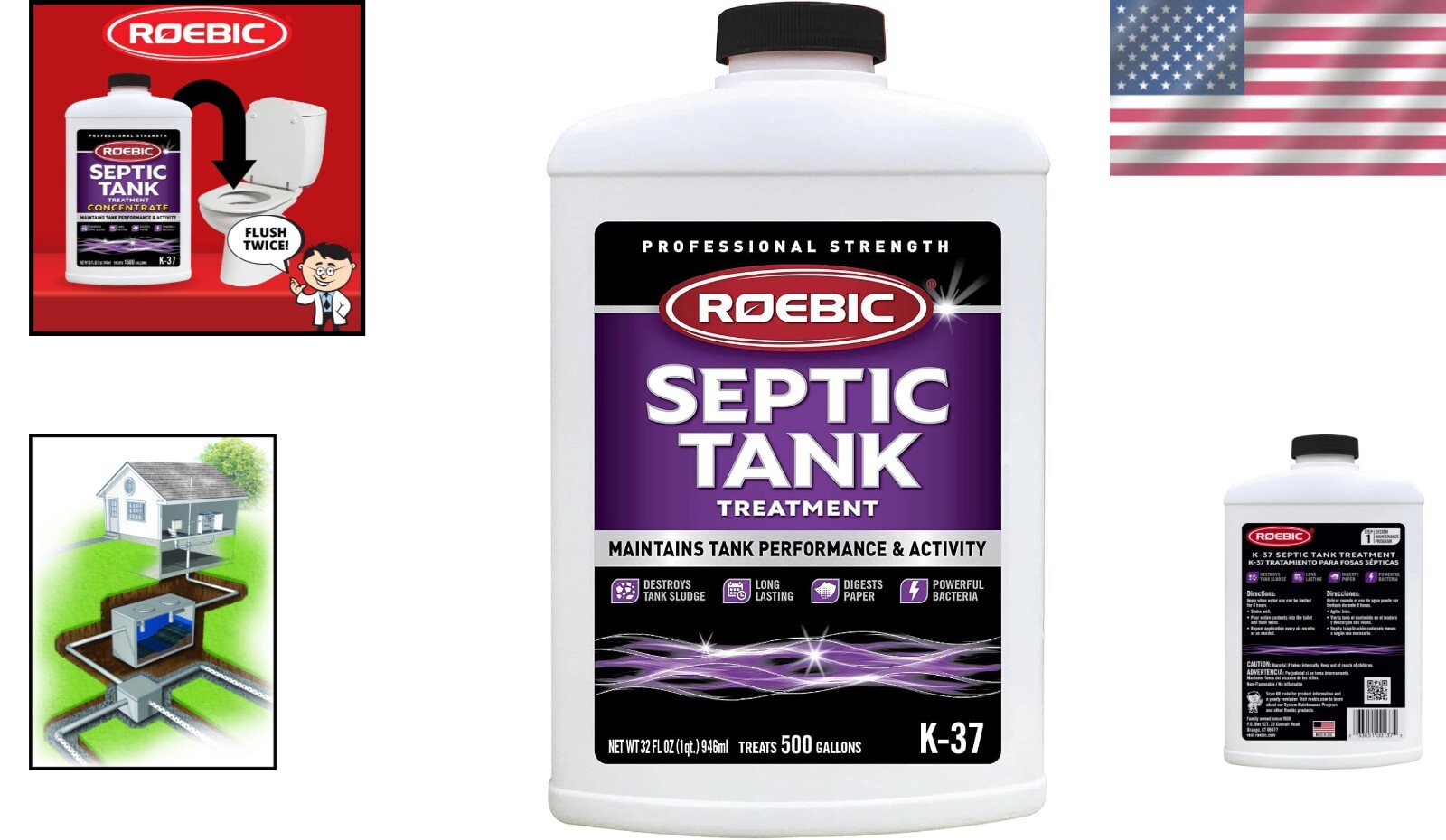 Ultimate Septic Tank Care: 32 Fl Oz Treatment & Odor Reducer – Biodegradable