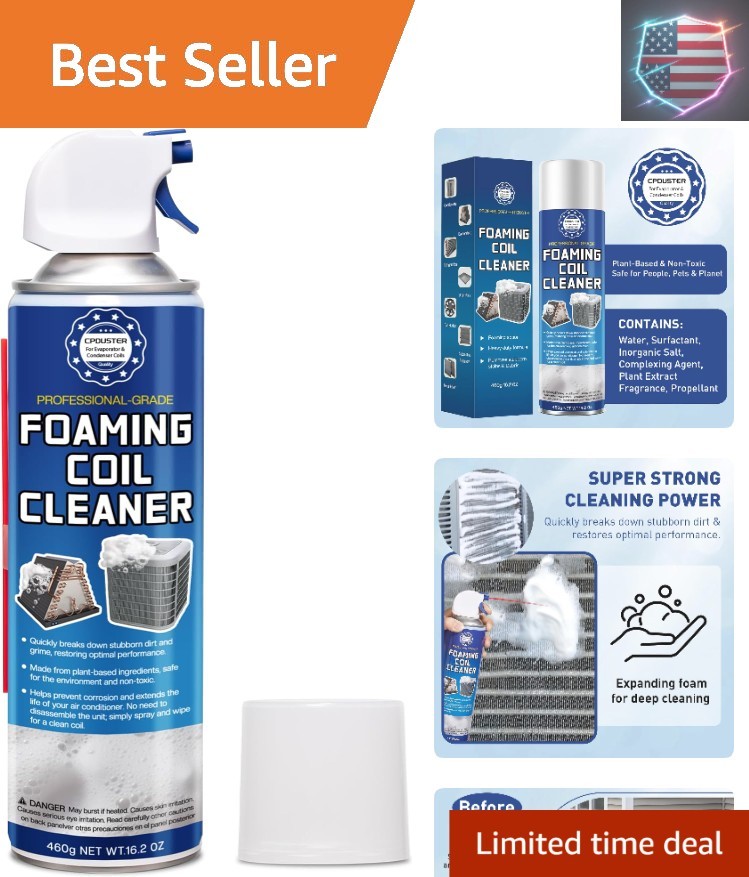 AC Unit Cleaner Foam – HVAC Evaporator Coil and Condenser Cleaning, for Home …