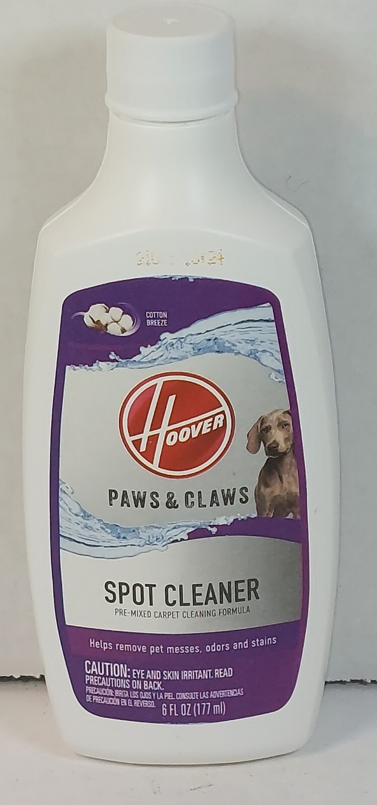 Hoover Paws & Claws Spot Clean Carpet Cleaning Formula Premix 6oz Cotton Breeze
