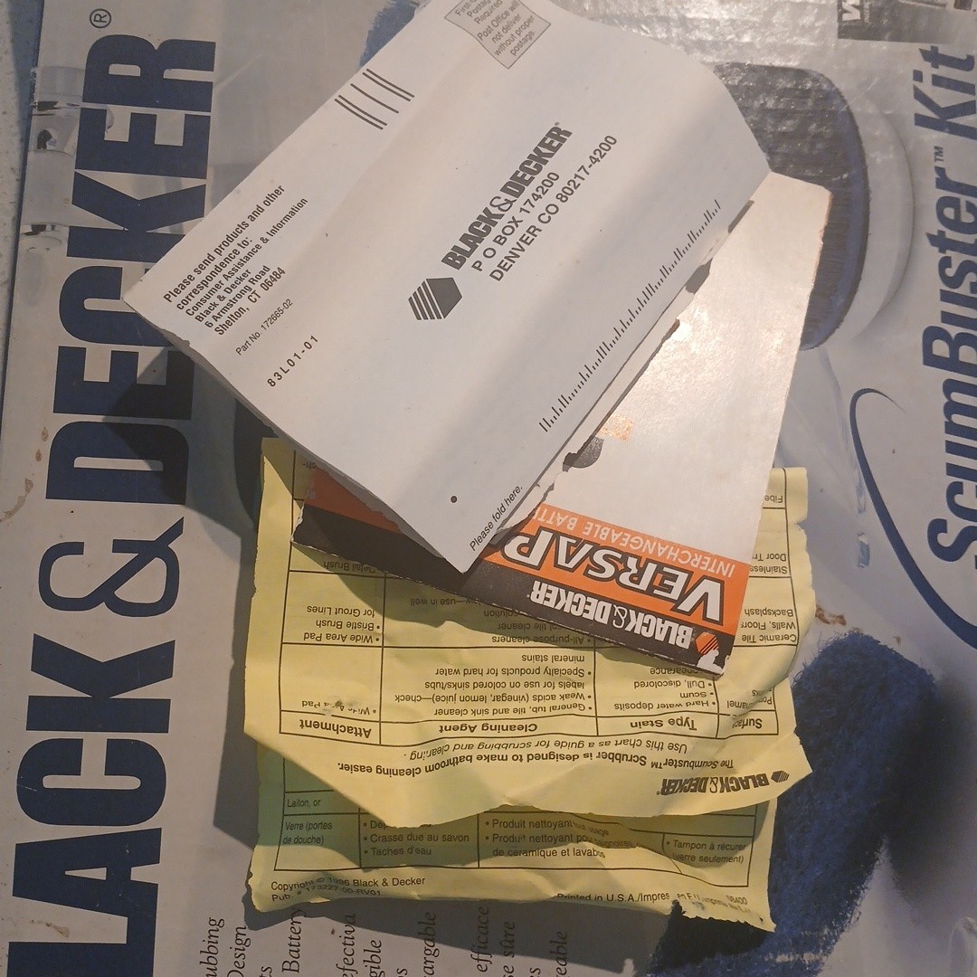 Black and Decker Scum Buster Kit (VersaPak SB400 Not Included) See Photos