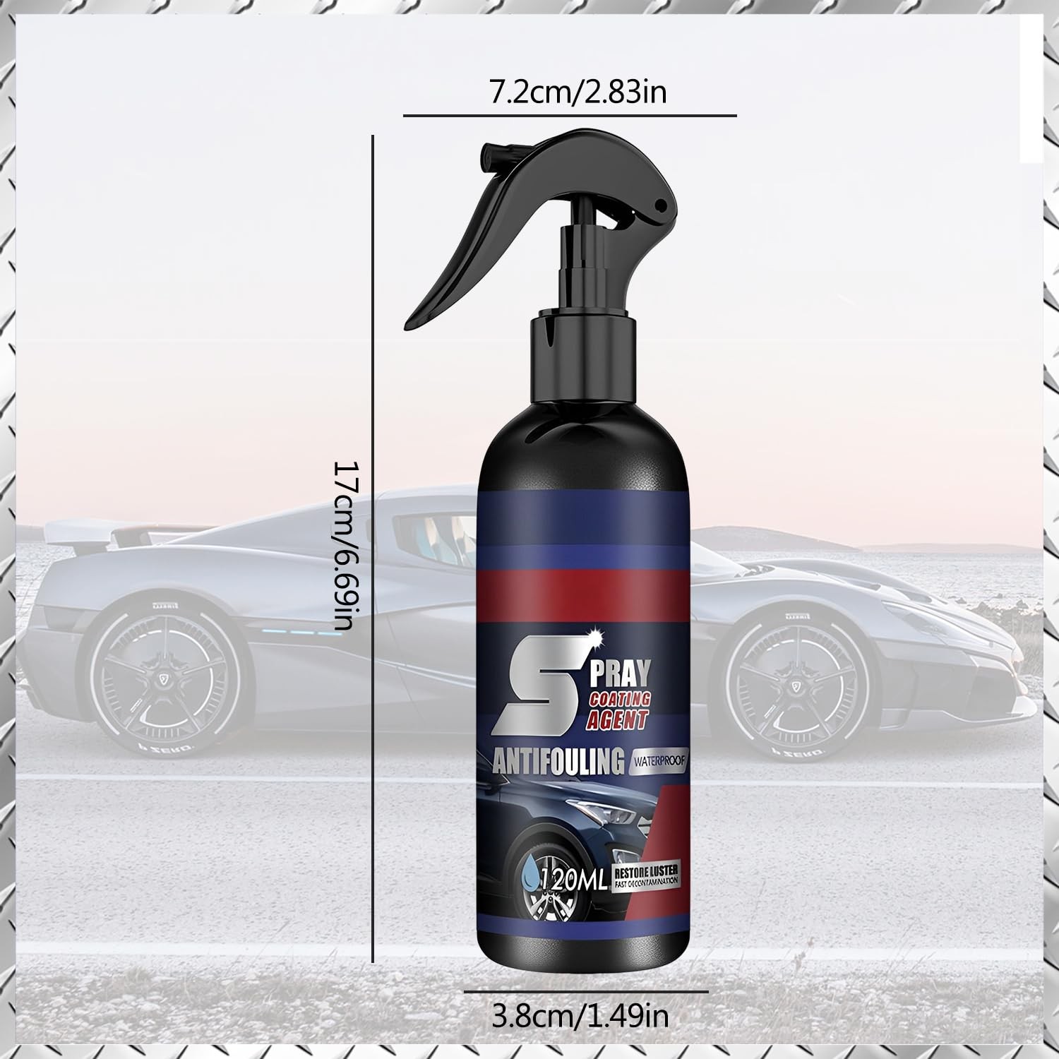 2Pcs Multi-Functional Coating Renewal Agent, 3 in 1 Ceramic Car Coating Spray…