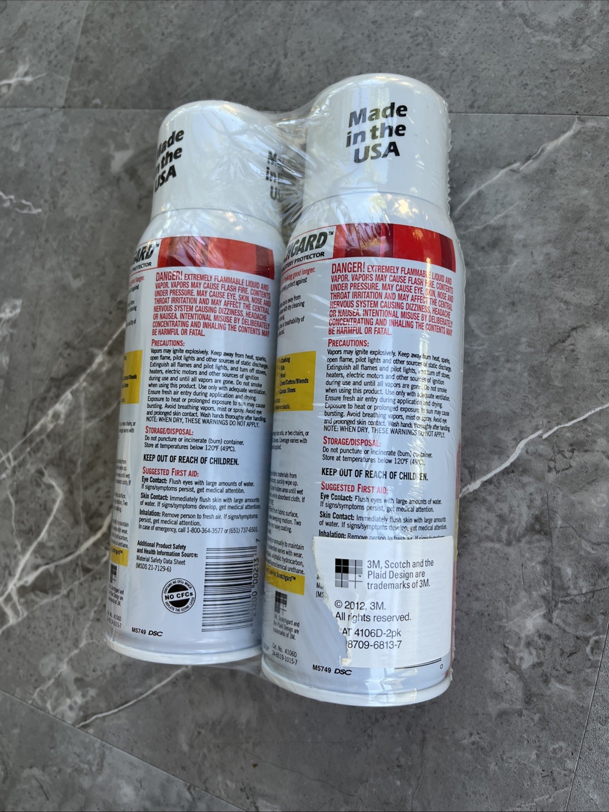 Scotch-Guard – original Fabric Upholstery Protector 2 Cans 10 oz Each USA NEW