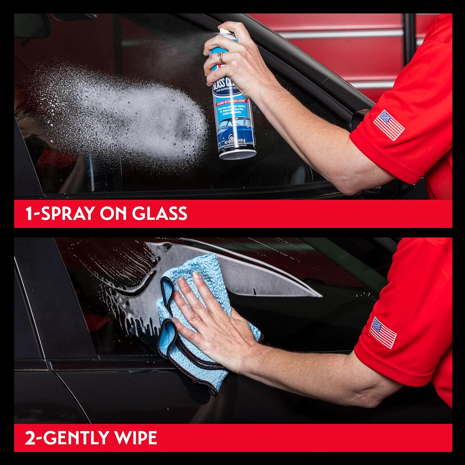 Ultra-Premium Glass Cleaner, Foaming Aerosol Spray for Car Window, Windshield…