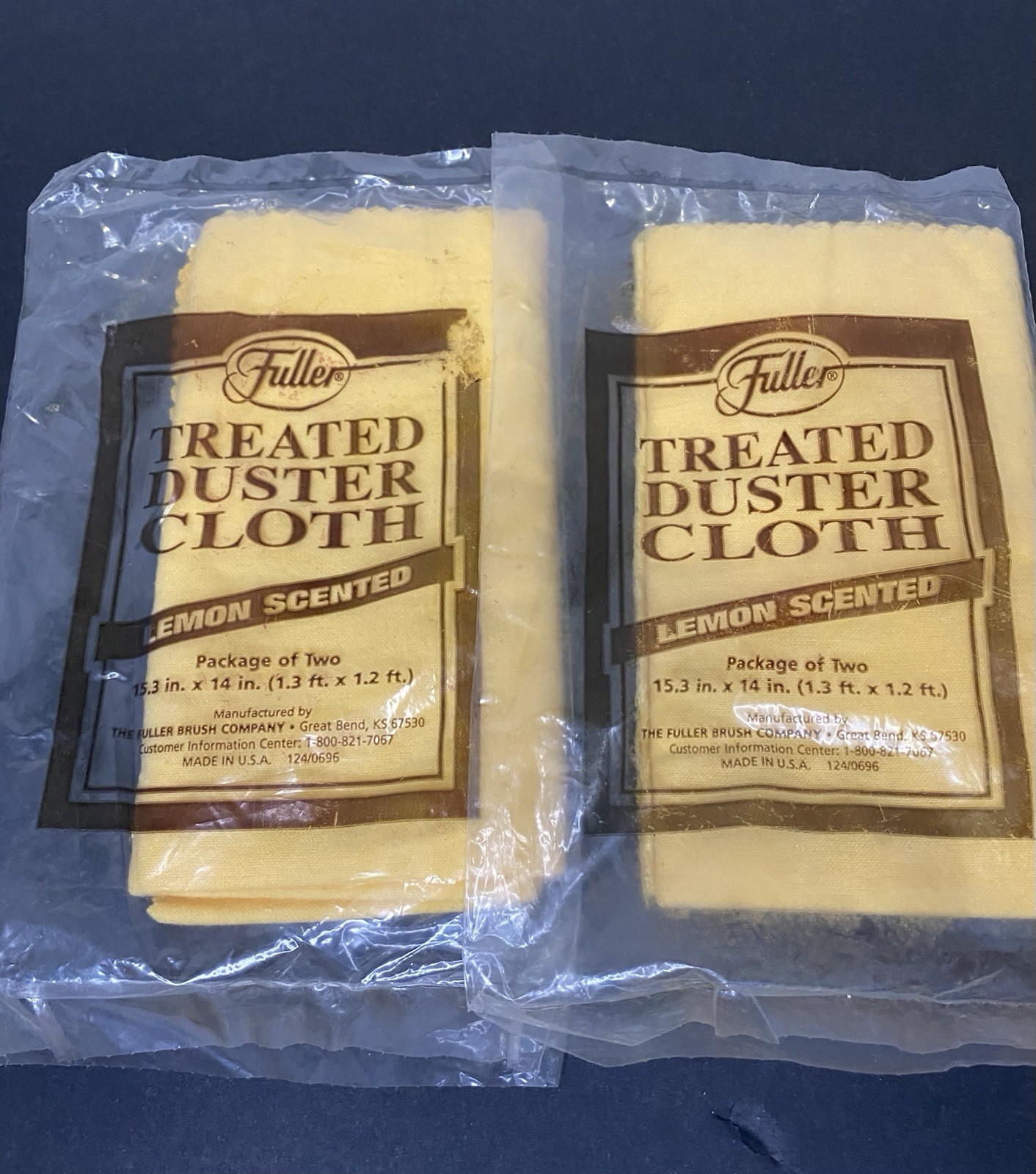 Set 3 Polishing Duster Cloths Vintage Fuller Treated All Purpose Lemon Oil