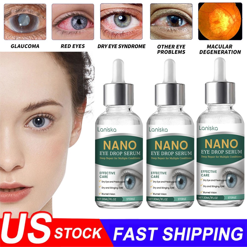 Nano Drops Eye Serum,Natural Nano Lubricant Eye for Drops Dry Eye Presbyopia.