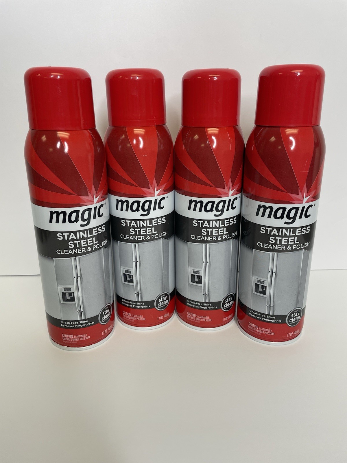 Magic Stainless Steel Range & Appliance Polish & Cleaner Shine Protect Lot of 4