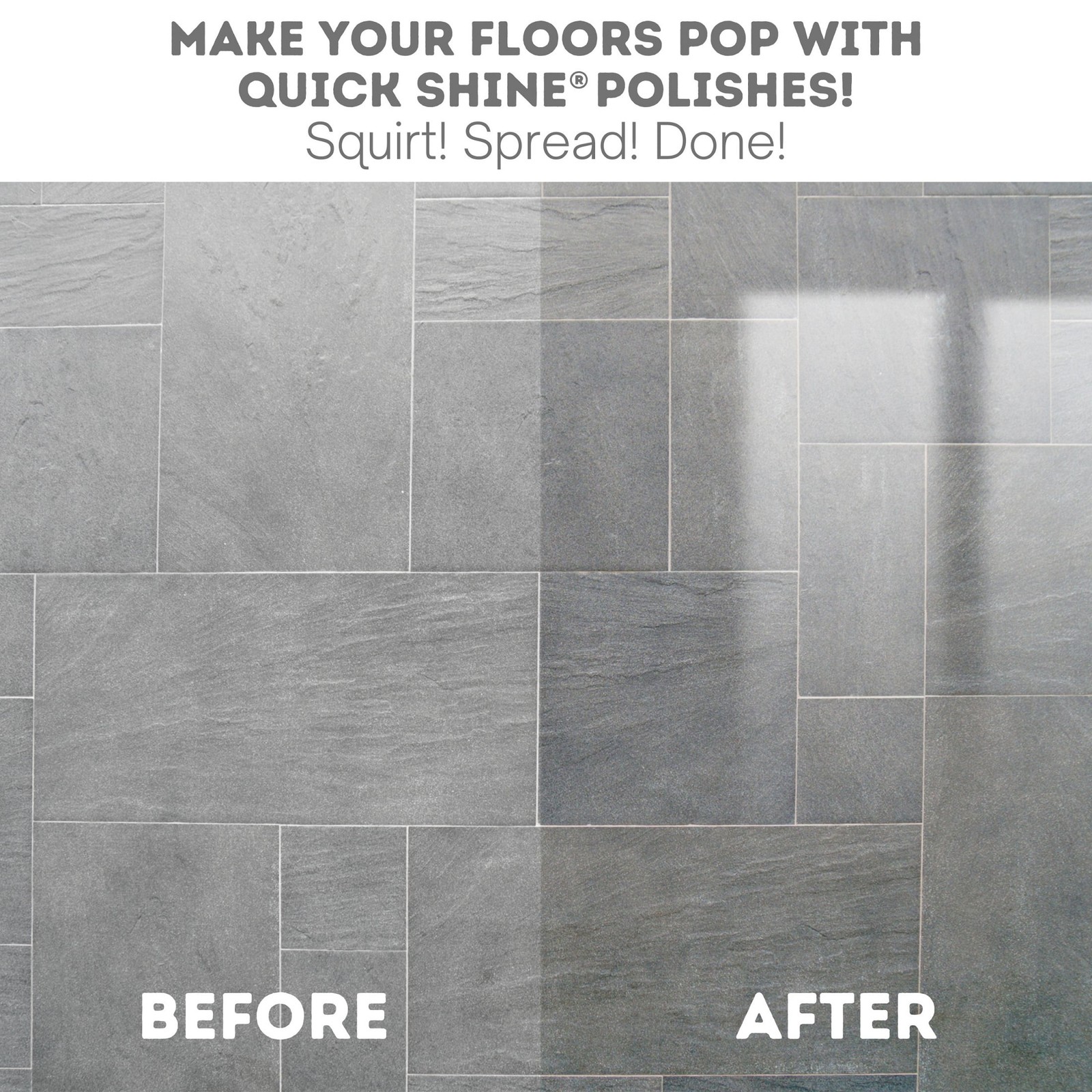 Quick Shine Multi-Surface Floor Finish, Pfas-Free Formula, All Household Floor