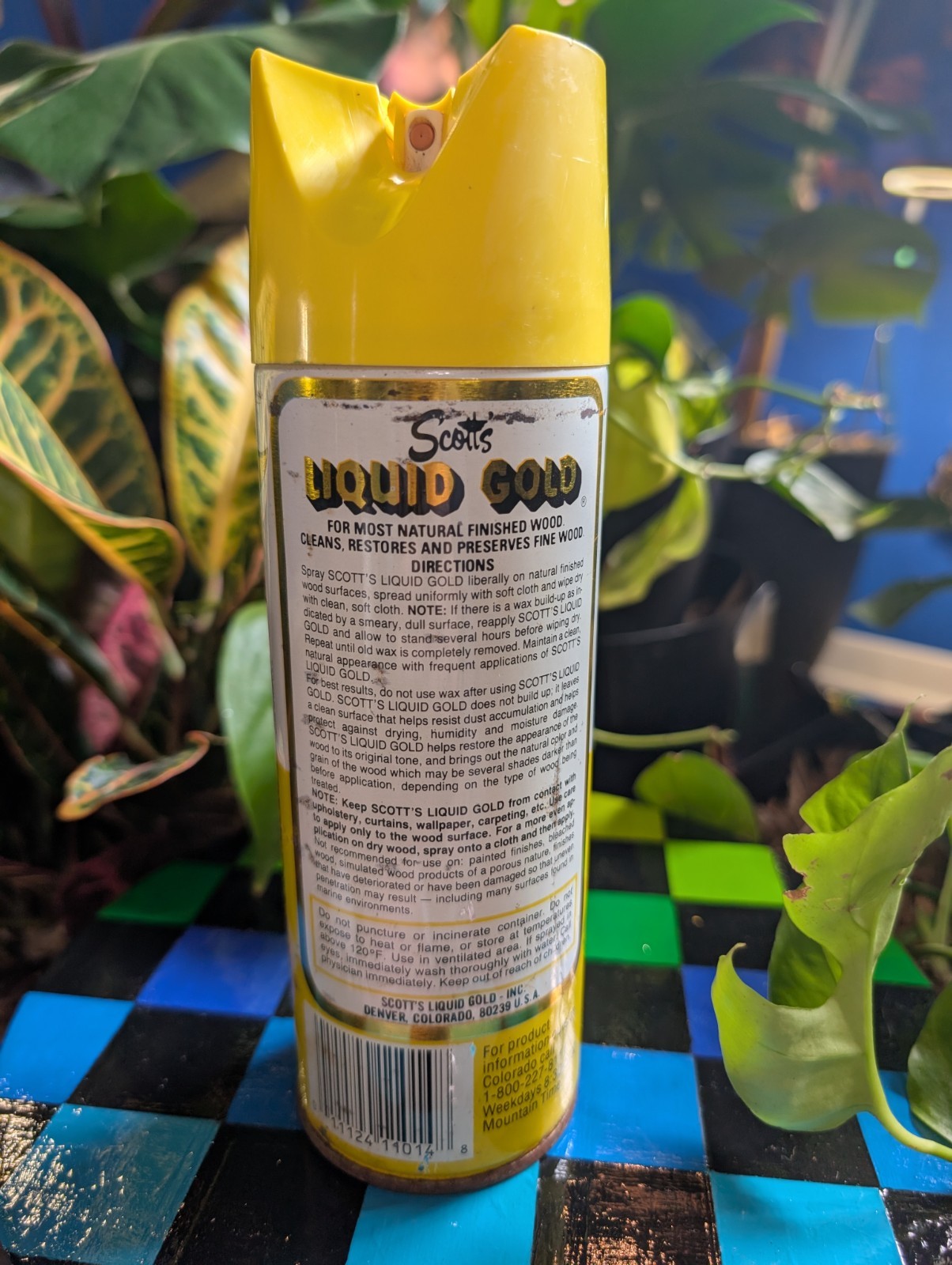 Vintage Scott’s Liquid Gold 14 oz Lemon Scent Wood Cleaner Prop Full 1980s 90s