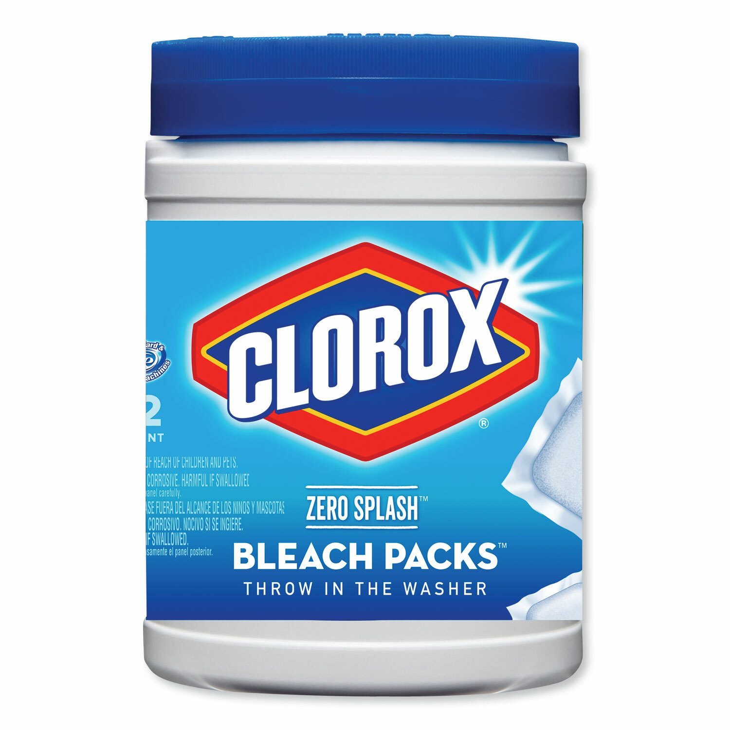 Lot of 6 Zero Splash Bleach Pack Cleaning Products>12 packs in each container