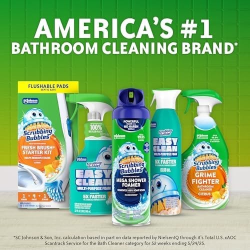 Scrubbing Bubbles Continuous Clean Toilet Drop-Ins, 5 Count (Pack of 1), Blue