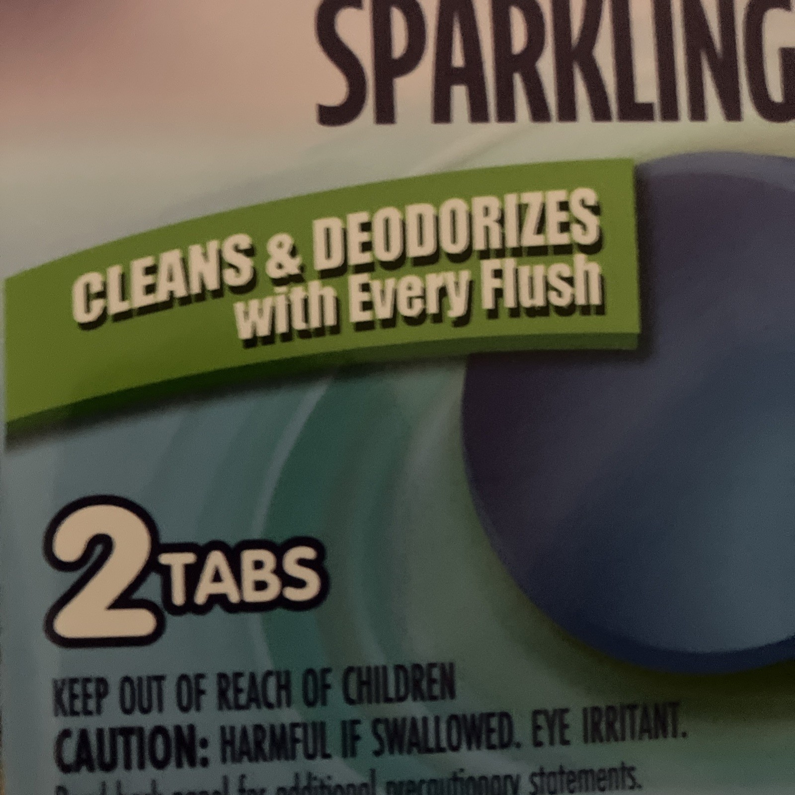 NEW!! KABOOM Automatic Toilet Bowl Cleaner & Deodorizes S.Blue 2Tabs/Box(2 ct)