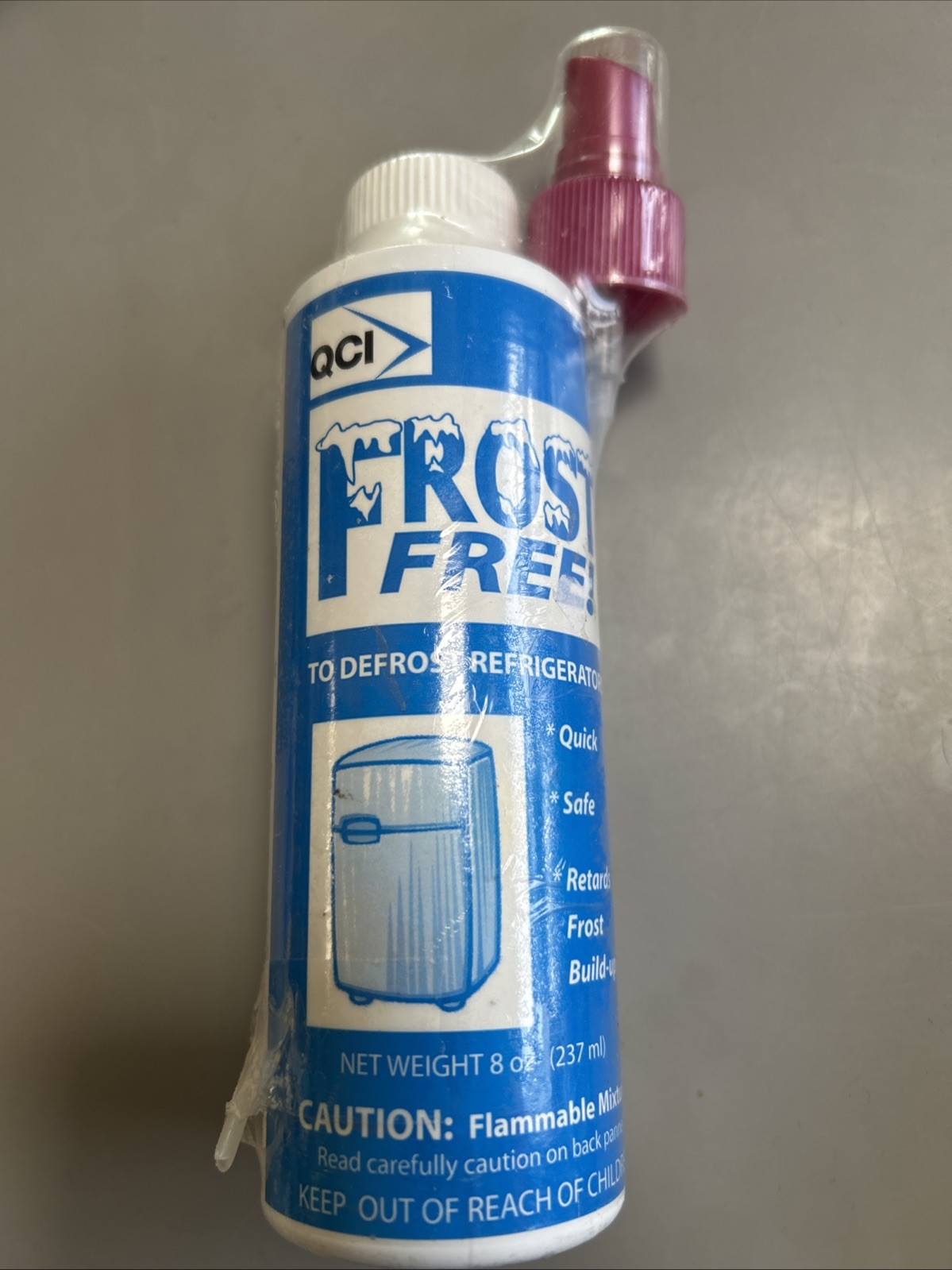 QCI Frost Free! Fridge Freezer De-Icer Spray To Defrost Refrigerator Quickly