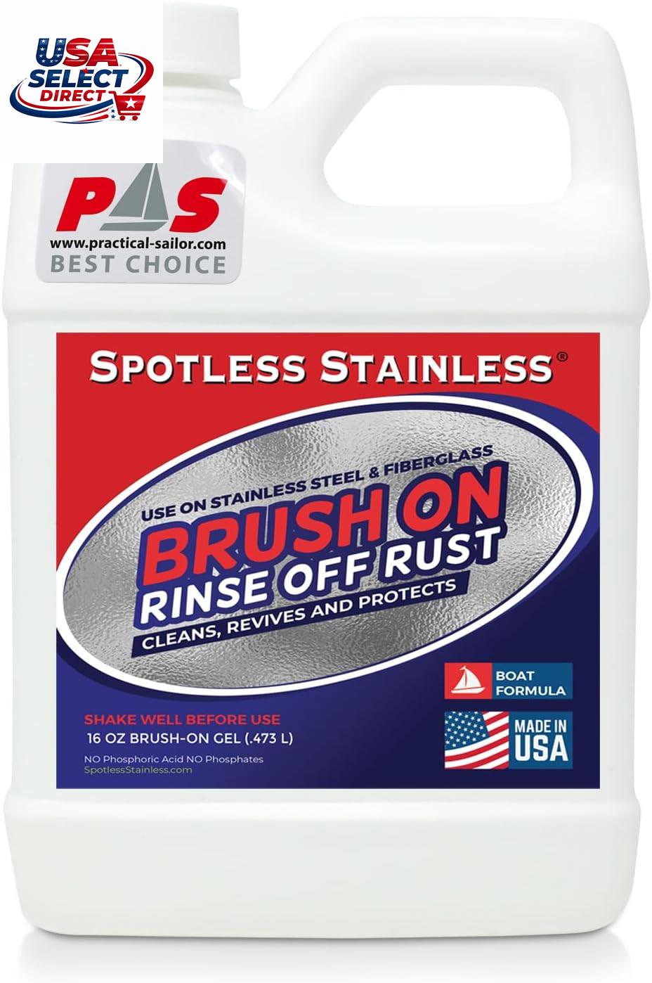 Marine Rust Remover and Protectant – 16 Ounce Bottle
