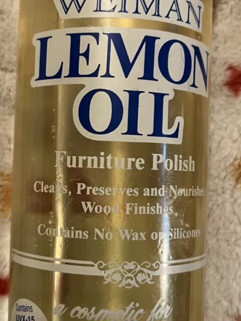 (10% USED) Weiman Lemon Oil Furniture Polish 16oz – UVX 15 Sunscreen