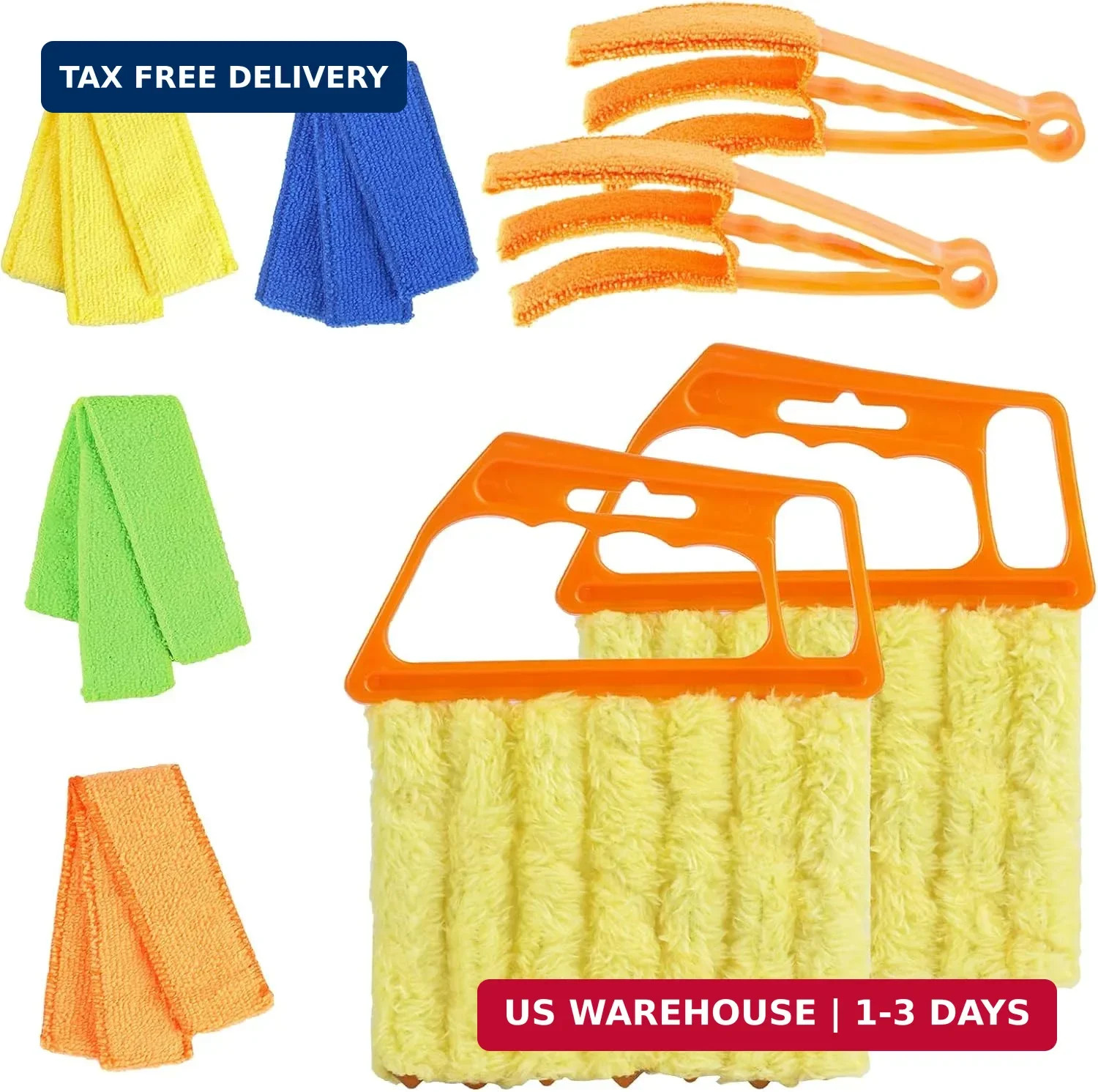 4Pcs Window Venetian Blind Cleaner Duster Tool,Feather Blind Duster for Cleaning