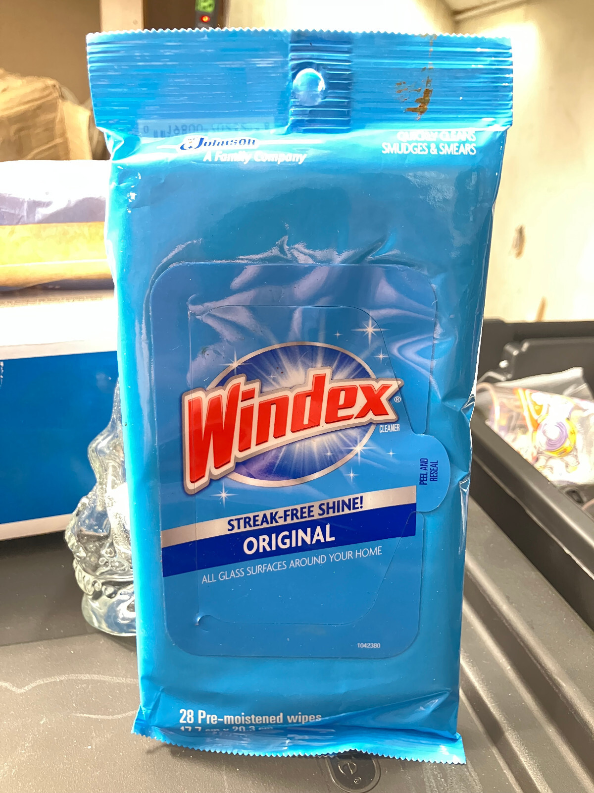 Windex Original Glass And Surface Wipes 28 Count NEW