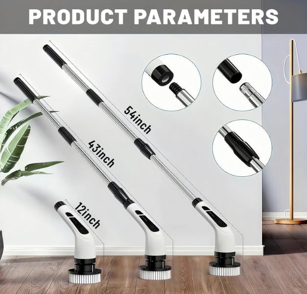 Electric Spin Scrubber, Electric Bathroom Cleaning Brush, LHPY Upgraded Version.