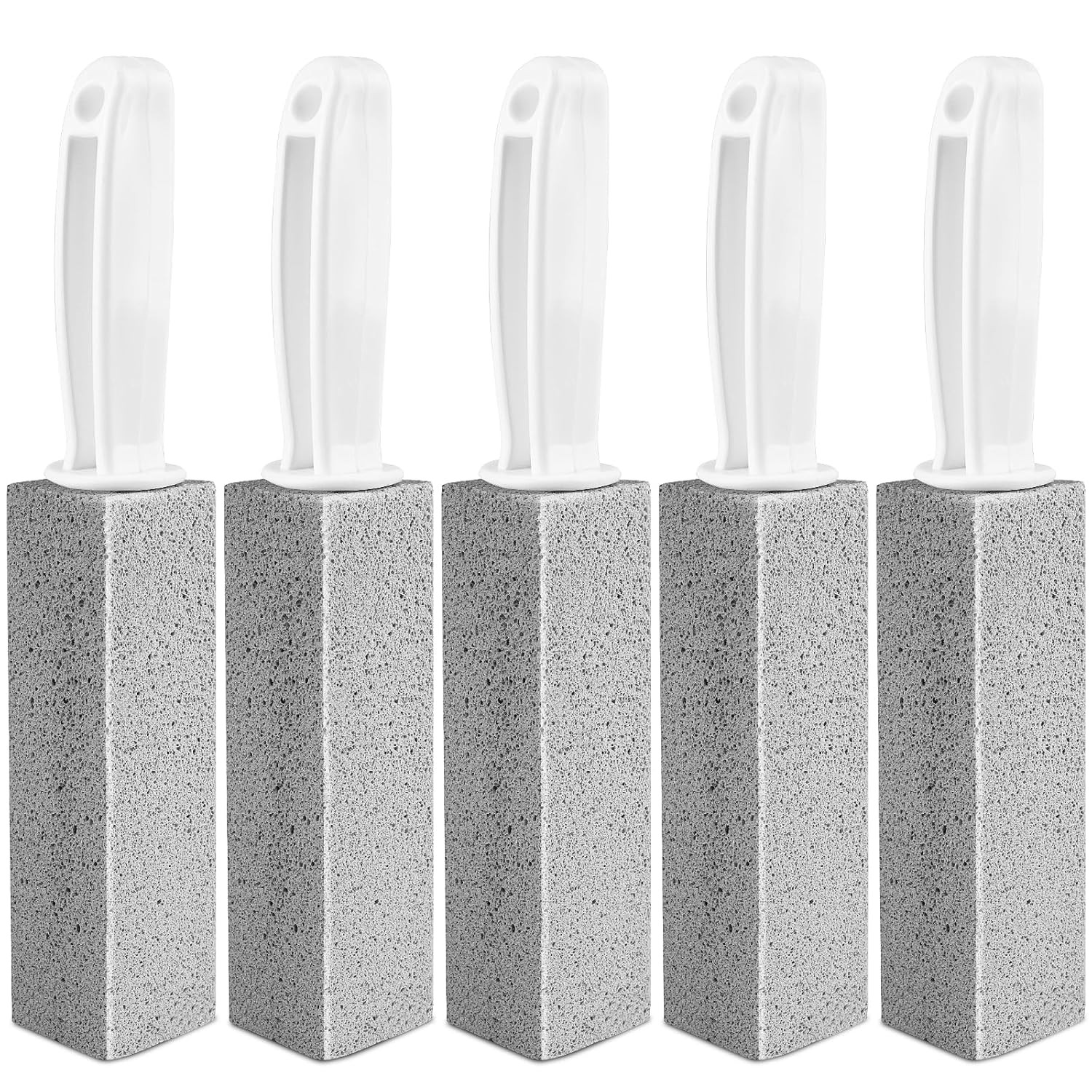 Toilet Pumice Stone 5 Pack with Handle, Toilet Bowl Cleaner, Pumice Stone