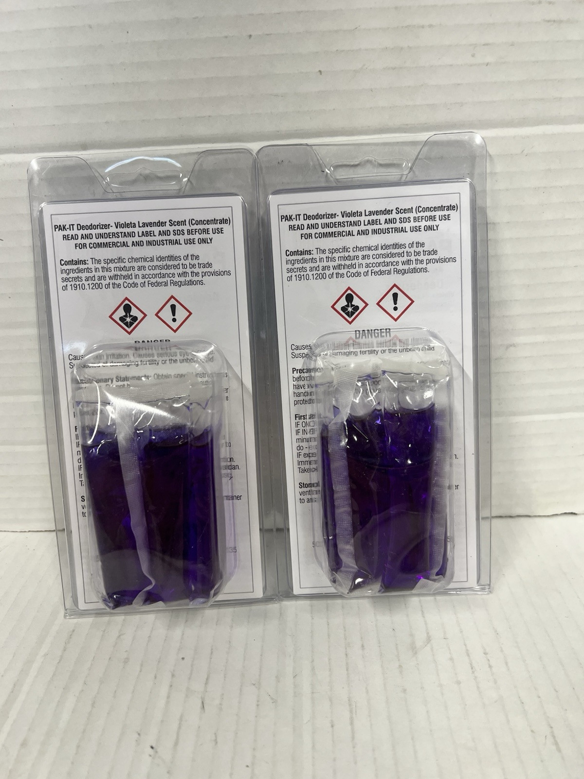 B5. PAK-IT Industrial-Strength Deodorizer, Violeta Lavender, 1.6 Oz, 10 Pack