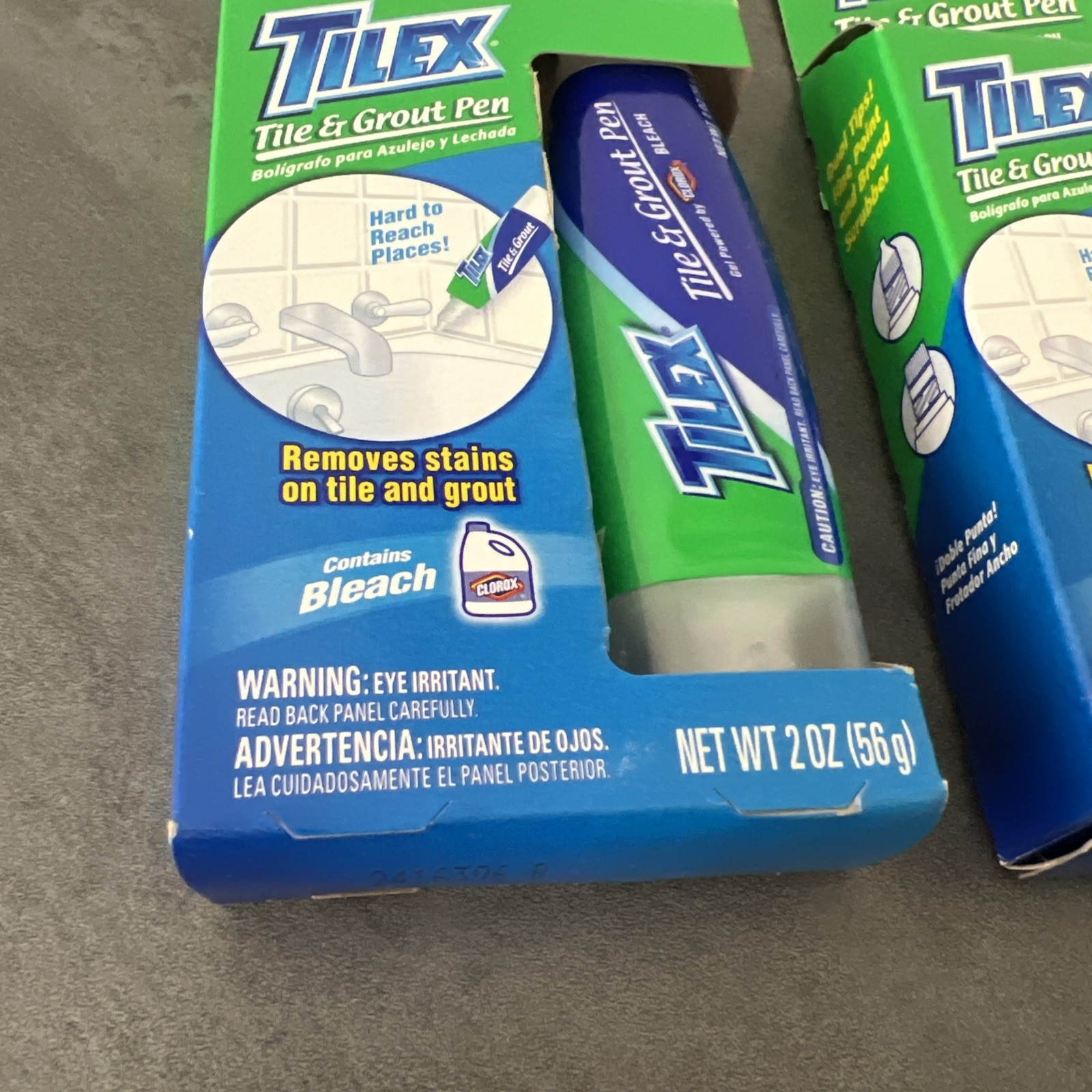 TILEX Tile & Grout Pen Removes Stains DISCONTINUED 2 oz Clorox Cleaning Lot Of 2
