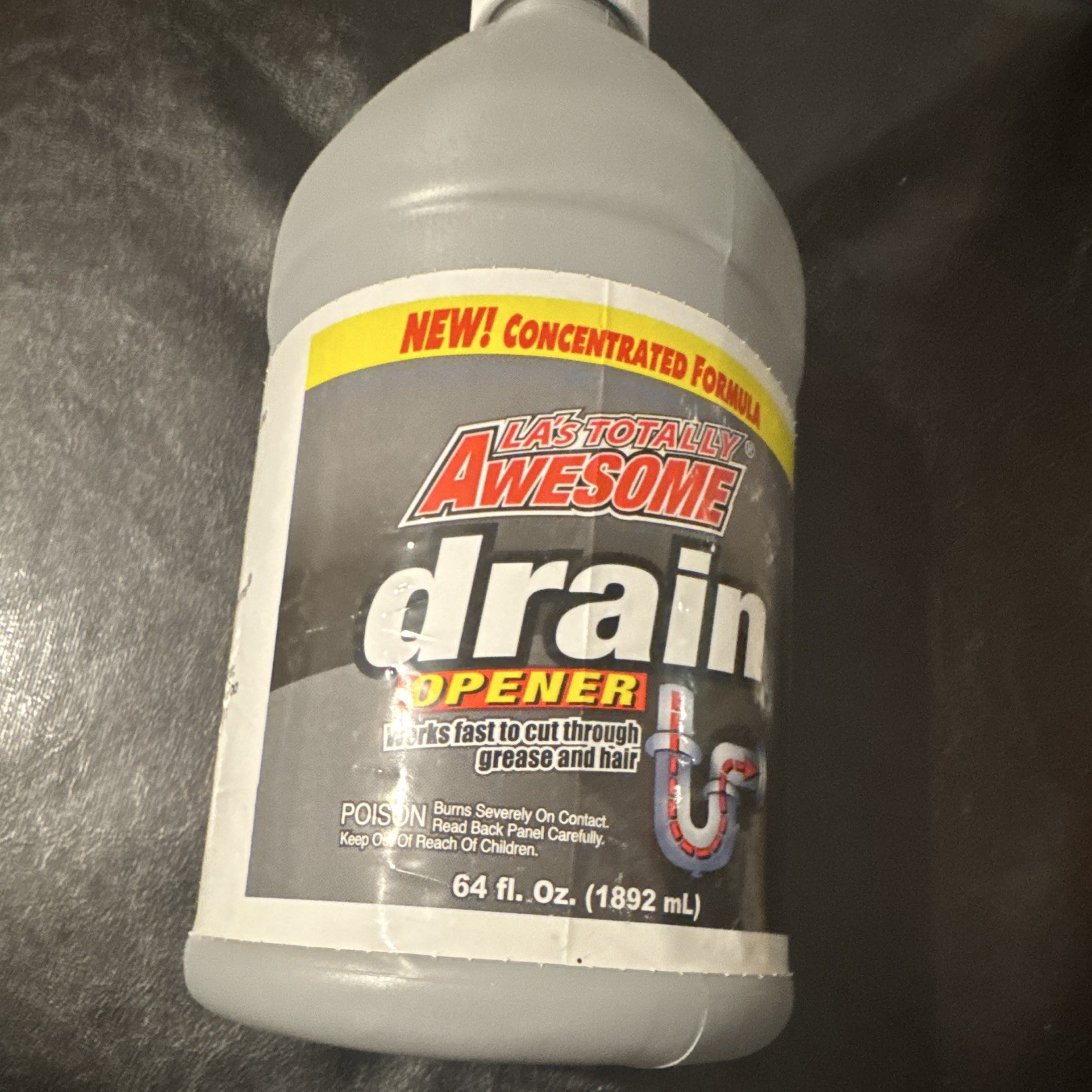LA’s Totally Awesome Concentrated Drain Clog Remover Liquid Sink/Drain 64 fl oz
