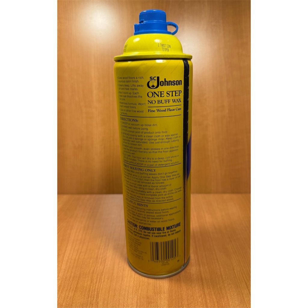 SC Johnson One Step No Buff Wax Fine Wood Floor Care 22 Fl Oz 50% Full