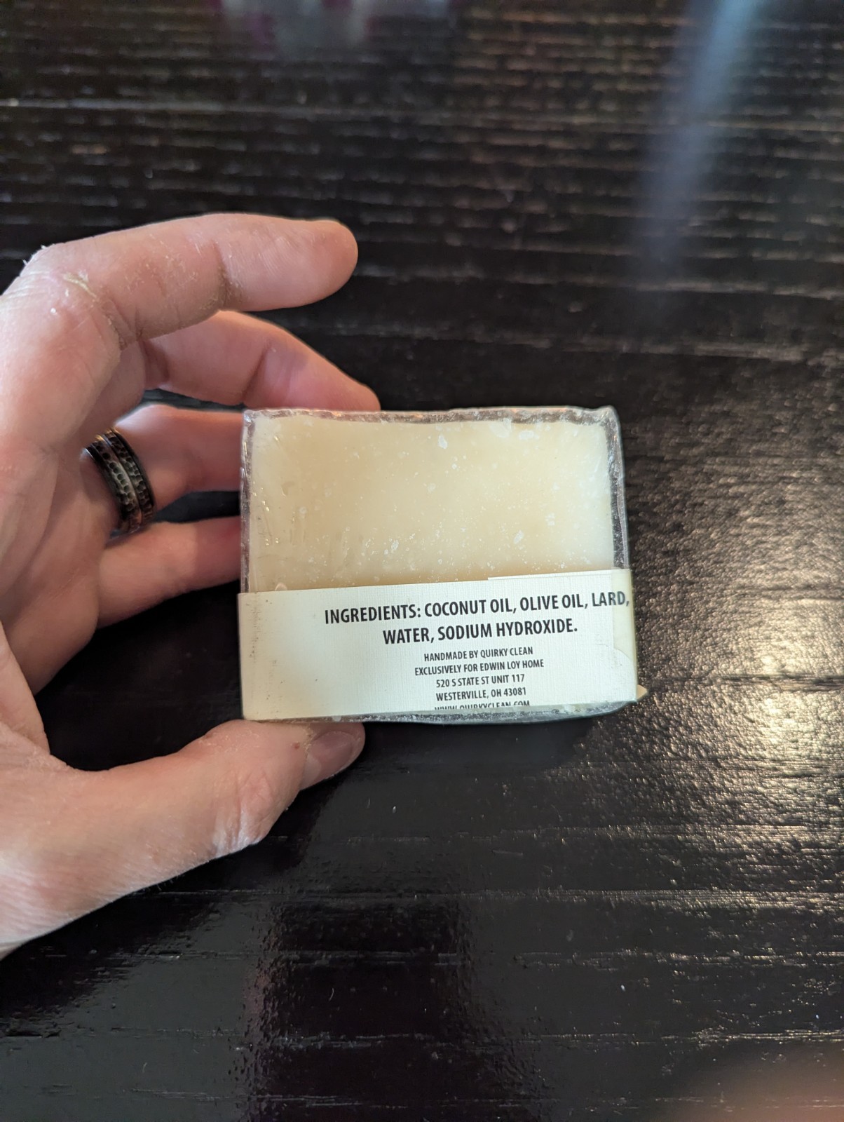 Edwin Loy Home Handmade Brush Soap Bar Natural Ingredients New Sealed