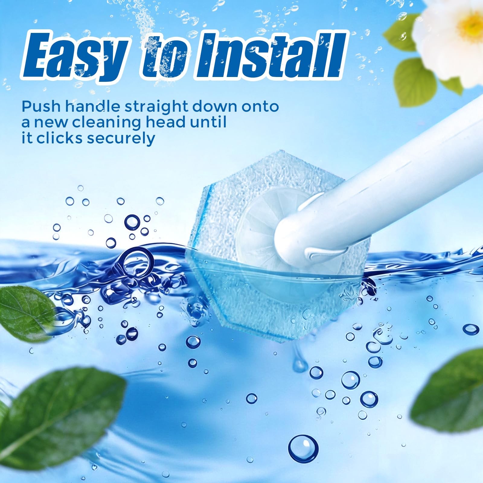 30Pcs Disposable Wand Refills with Clorox Wand. Easy Cleaning Bowl Fiber Wand…