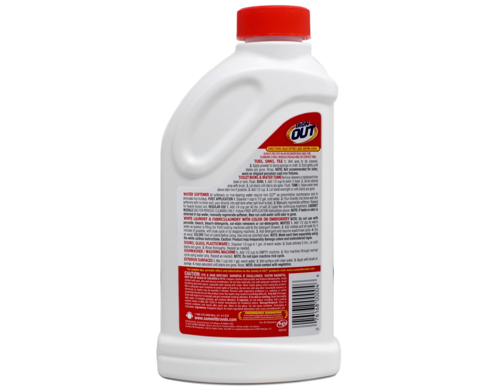 IRON OUT Rust Stain Remover Powder, 1 lb 12 oz Bottle – 6 Pack