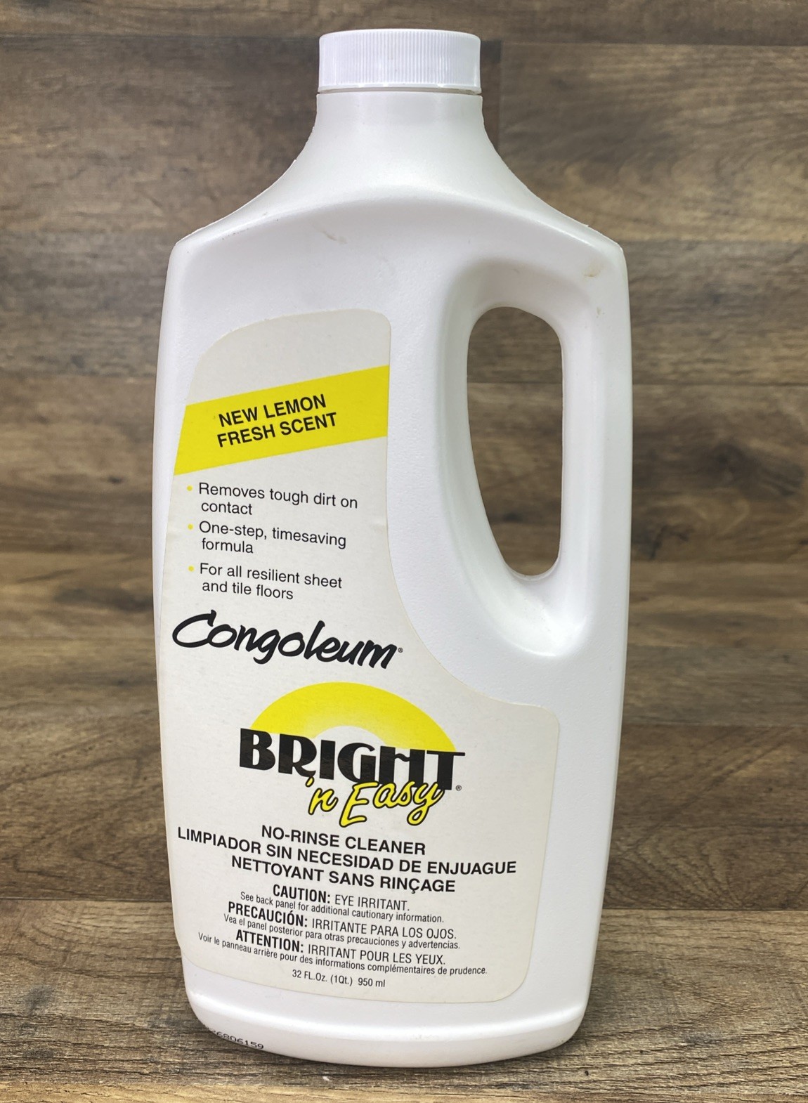 Congoleum Bright N Easy No Rinse Cleaner 1 Qt Concentrate, New, Lemon Scent
