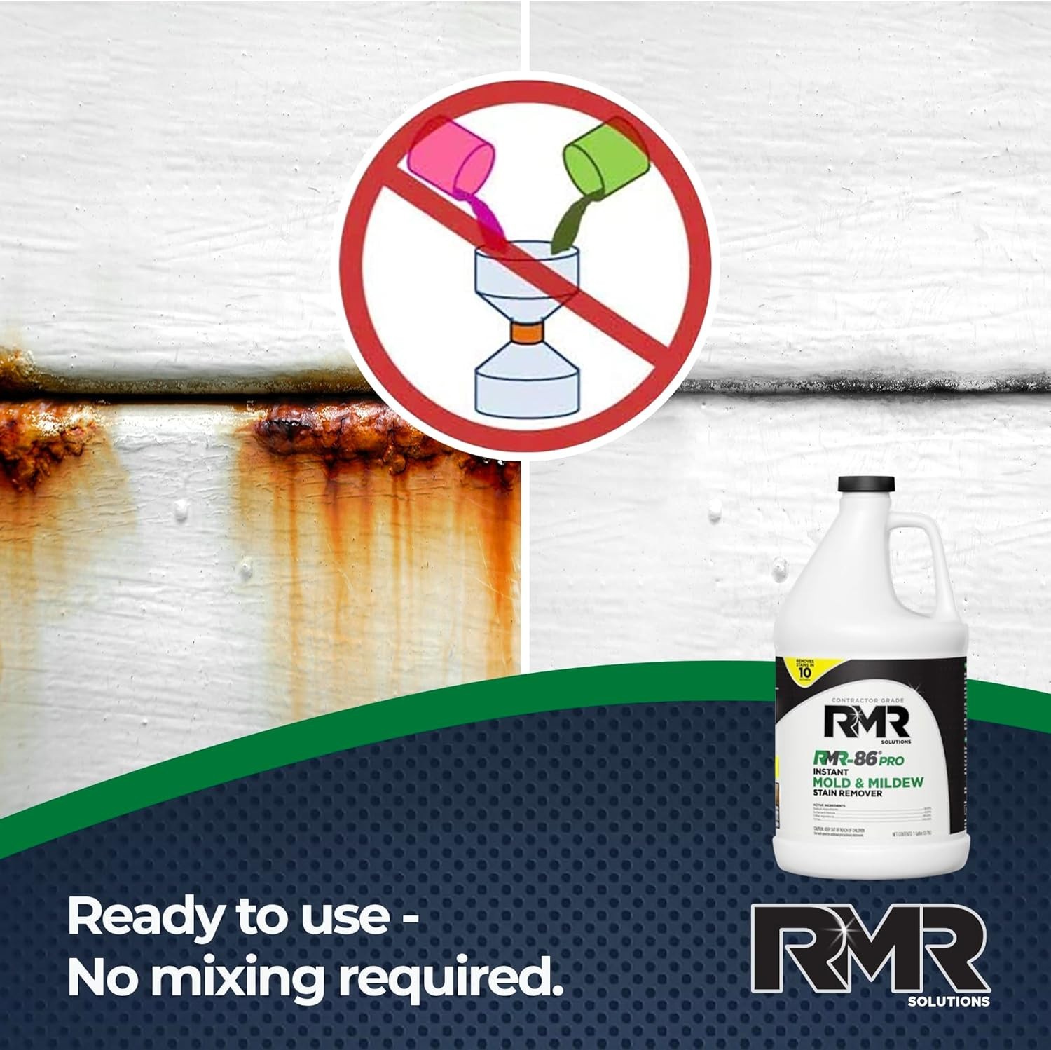 RMR-86 Pro Contractor Grade Mold Stain & Mildew Stain Remover Cleaning Solution,