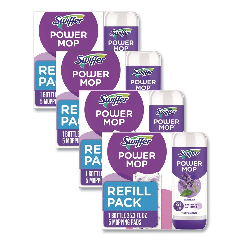 Swiffer 09117 25.3 oz Cleaning Solution & Pads Refill Pack – Lavender (4/CT) New