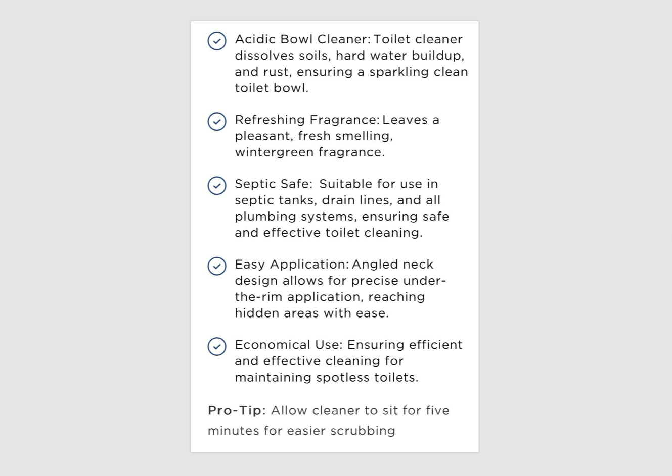 Zep Acidic Toilet Bowl Cleaner – Wintergreen Scent – 1qt (32fl oz)