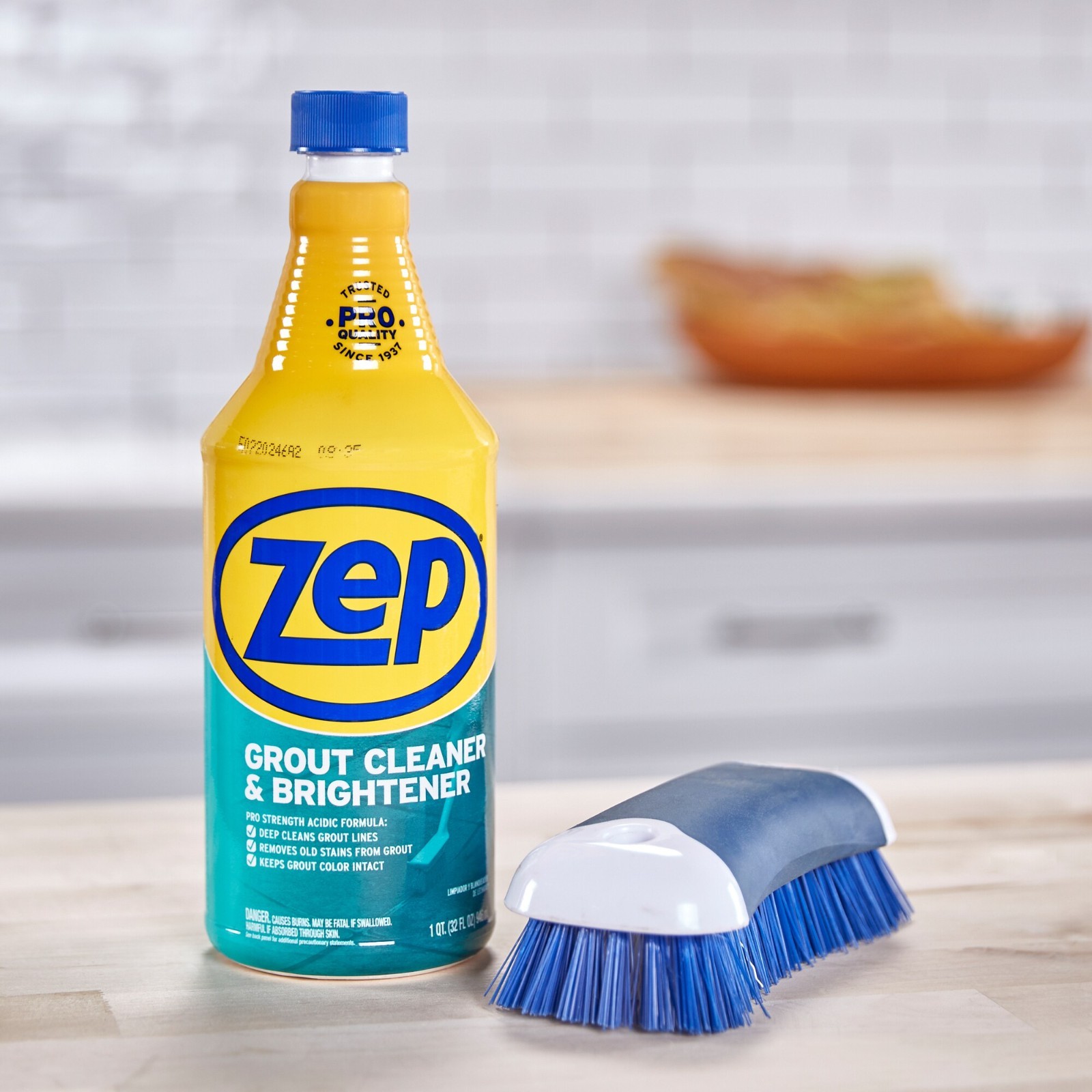 (3 Pack) Zep 32 oz Grout Cleaner Brightener Tile Cleaner Deep Cleaning Formula