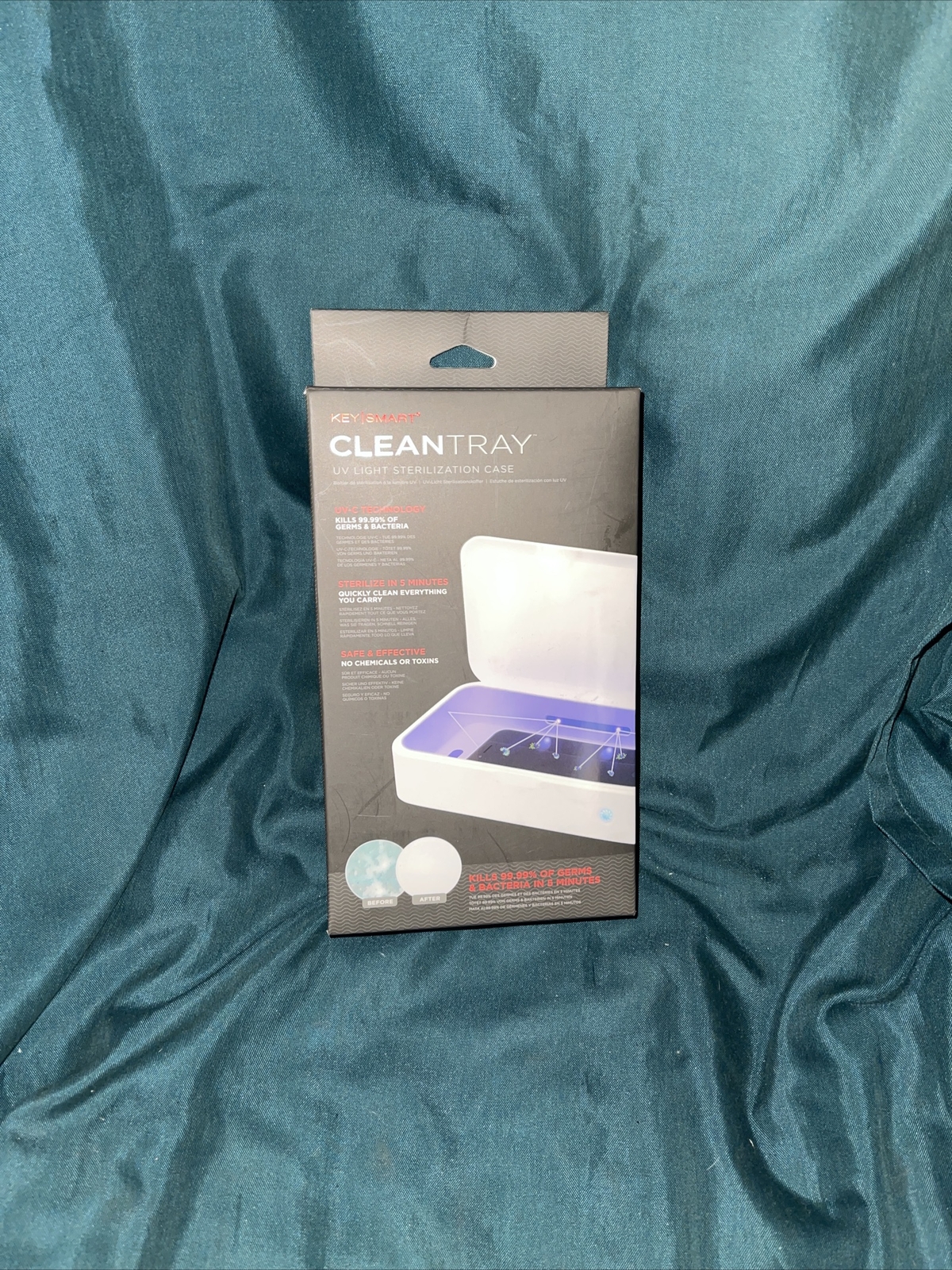 KEYSMART KS907-WHT CLEAN TRAY UV LIGHTSTERILIZATION CASE-WHITE-BRAND NEW!