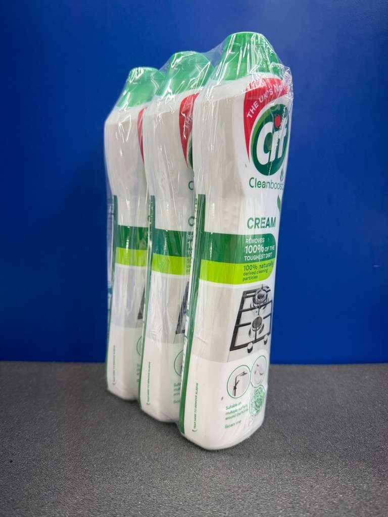 3X CIF Cleanboost Cream Multi-Purpose Surface Cleaner 500ml Orignl Removes 100%