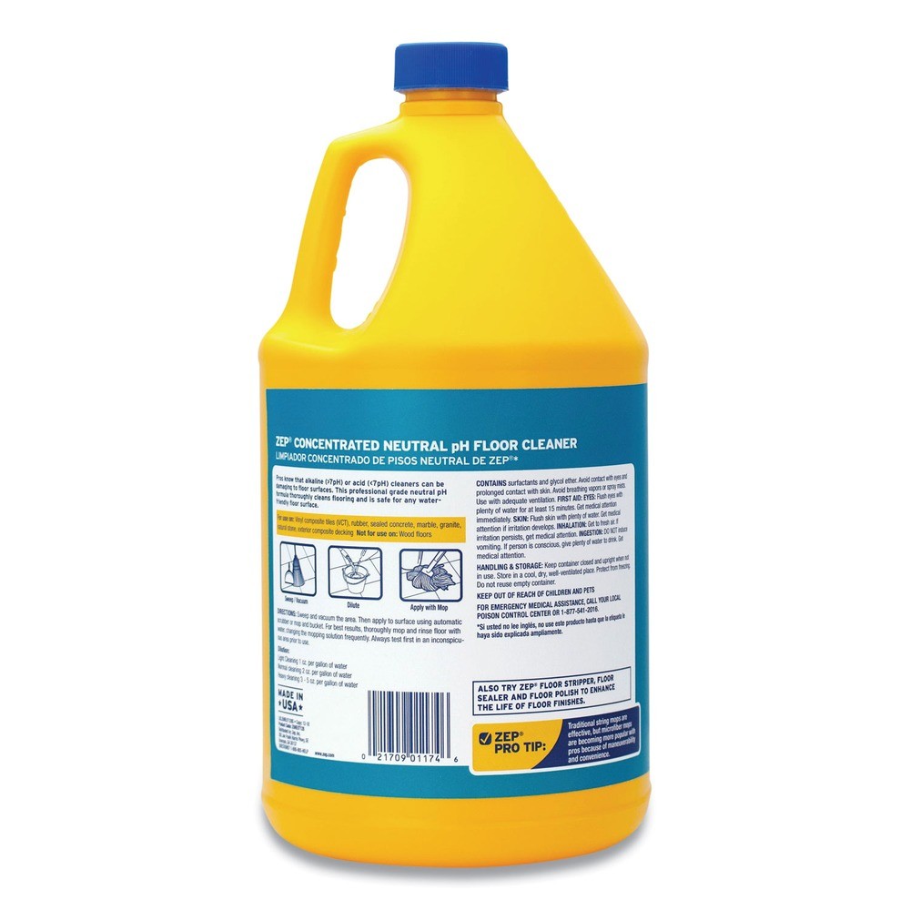 Zep Commercial ZUNEUT128EA 1 gal Bottle Neutral Floor Cleaner – Fresh Scent New
