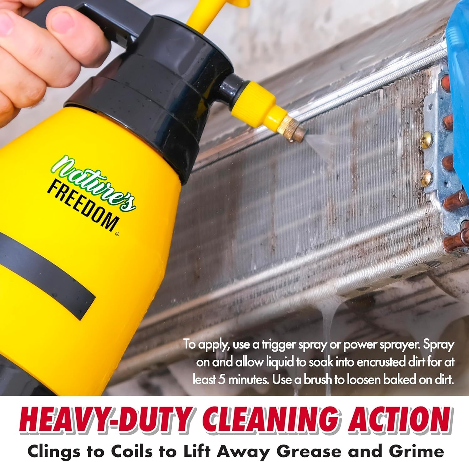 AC Coil Cleaner – 1 Gallon No Rinse Coil Cleaner for Air Conditioners