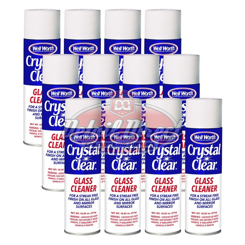 Well Worth Crystal Clear Castle Glass Cleaner 12 Pack