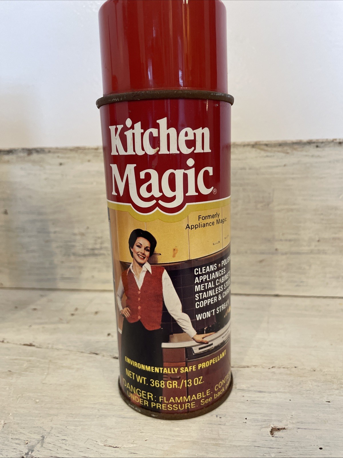 2 Vtg 80’s Cleaning Spray Can Countertop & Kitchen Magic Discontinued Retro Prop
