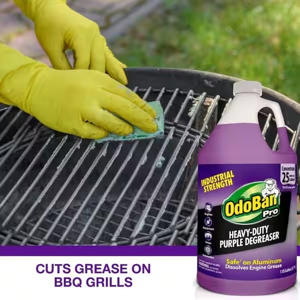 OdoBan 1 Gal. Heavy-Duty Purple Degreaser, Concentrated Cleaner and Degreaser,