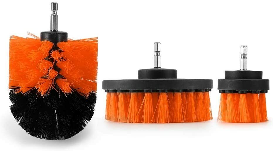 3Pcs Tile Grout Drill Brush Power Scrub Cleaning Tub Cleaner Attachment Kits US