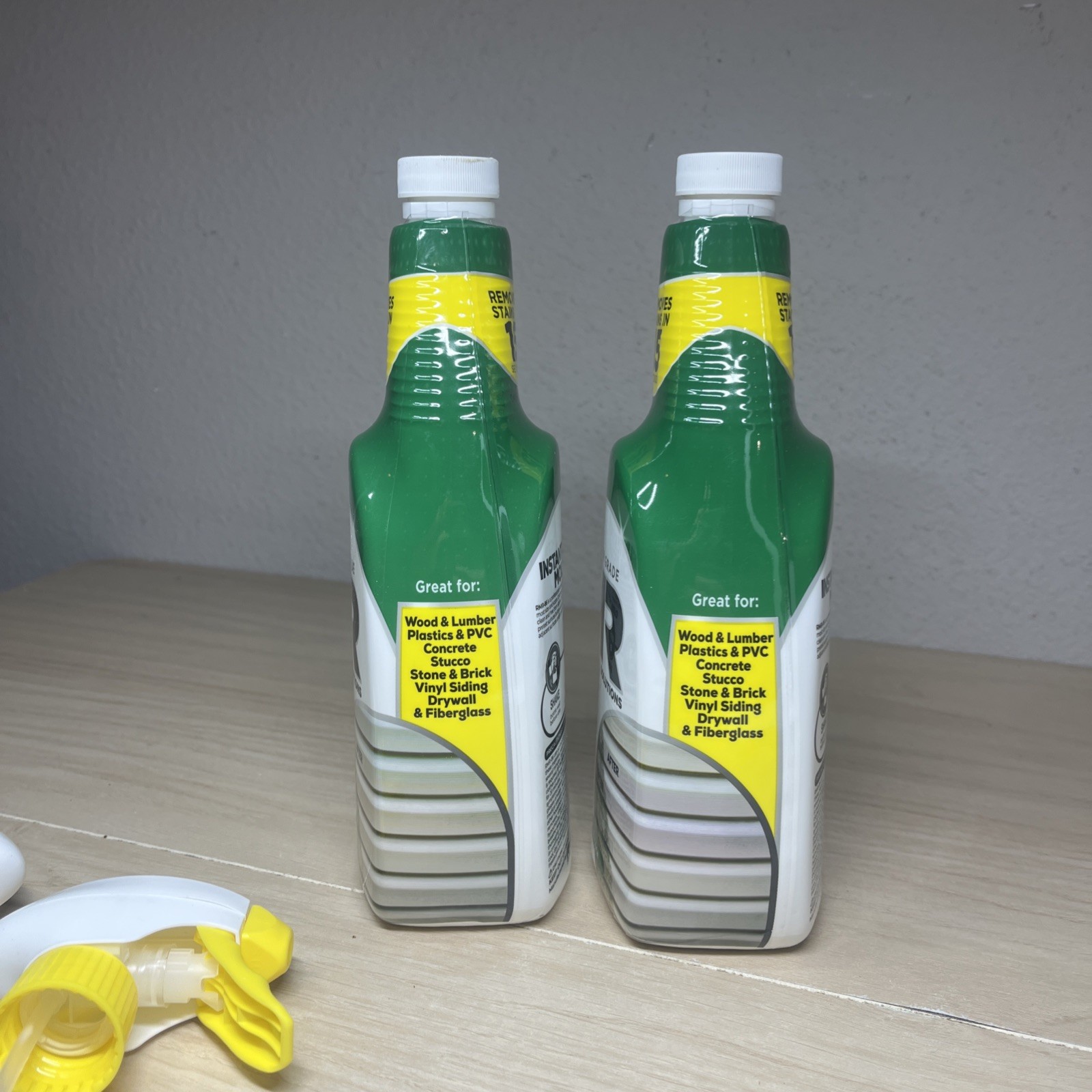 Lot Of 2 RMR-86 Solutions Instant Mold & Mildew Stain Remover Multi Surface 32oz